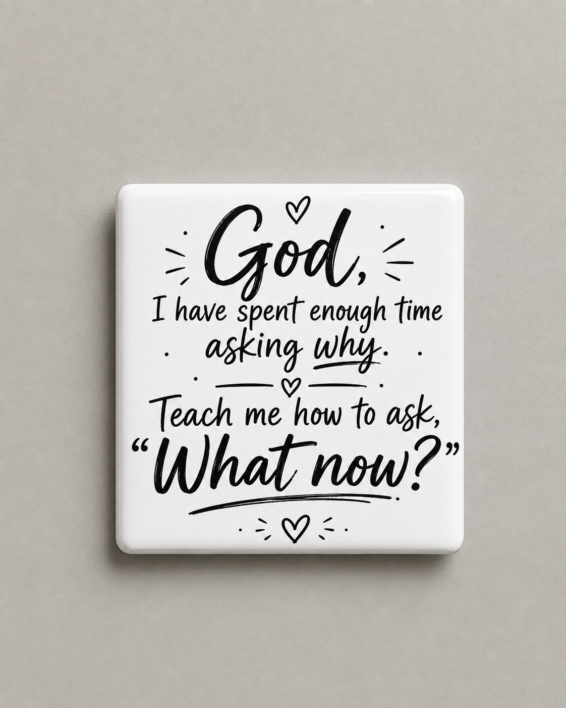 God, What Now? Prayer Magnet 2" x 2"