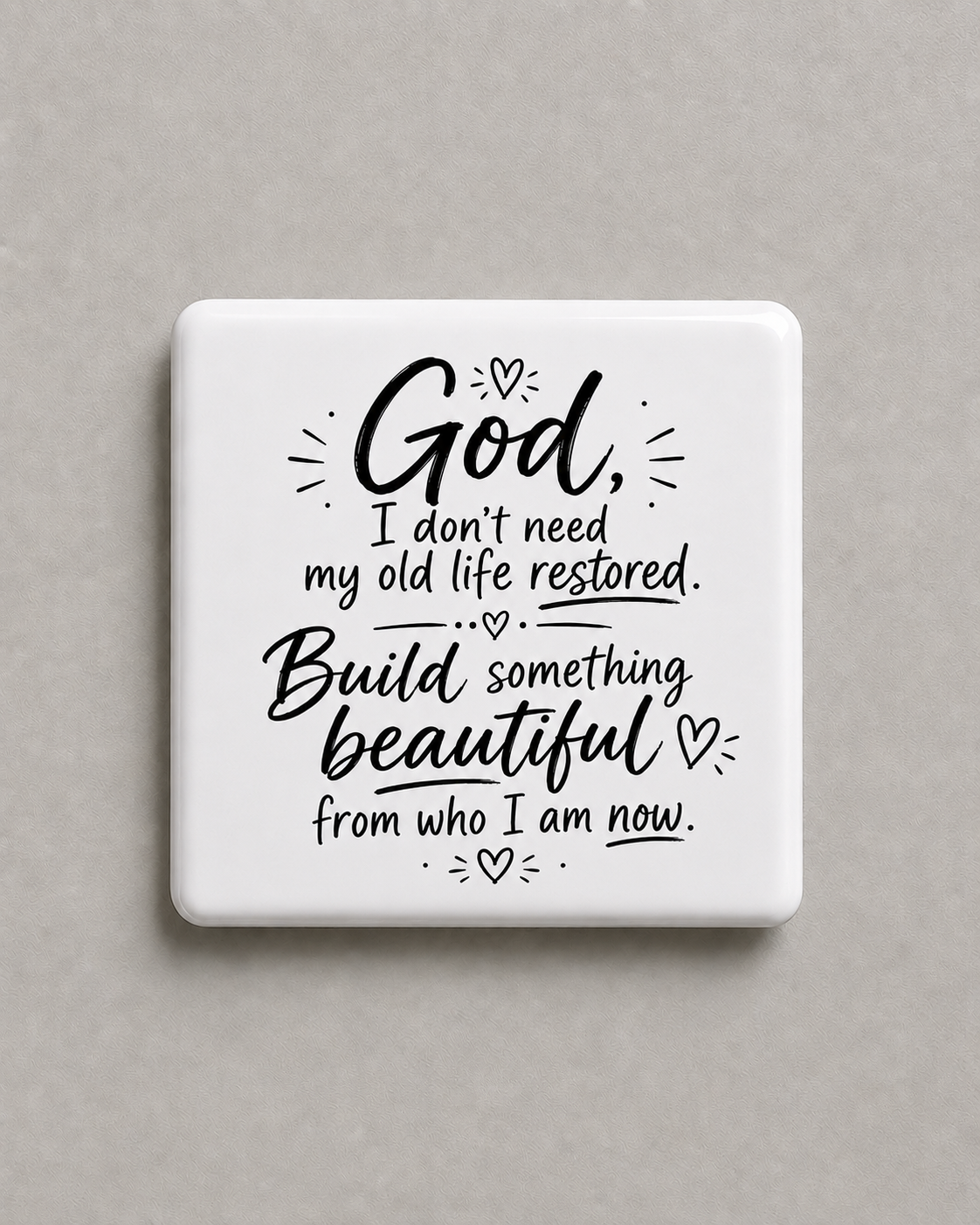 Something Beautiful Prayer Magnet 2" x 2"